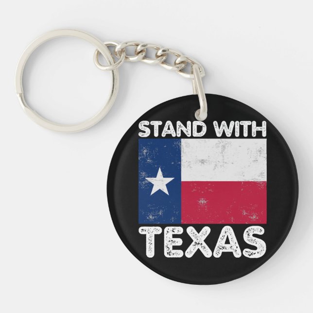 Stöd Texas Jag Står Med Texas Texan Flagg (Framsidan)