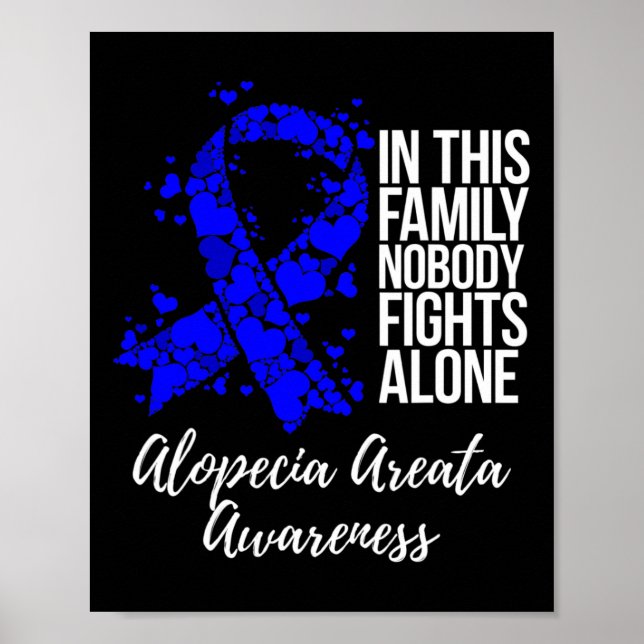 Stöd till Alopecia Areata Awareness Poster (Framsidan)