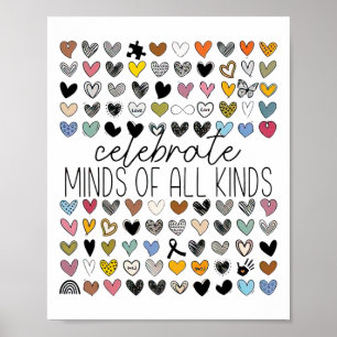 Stöd till autismens medvetande om hedersminnet av poster