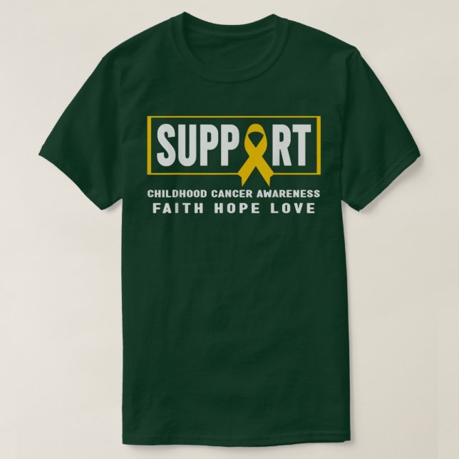 Stöd till barncancer - barncancer t shirt (Design framsida)