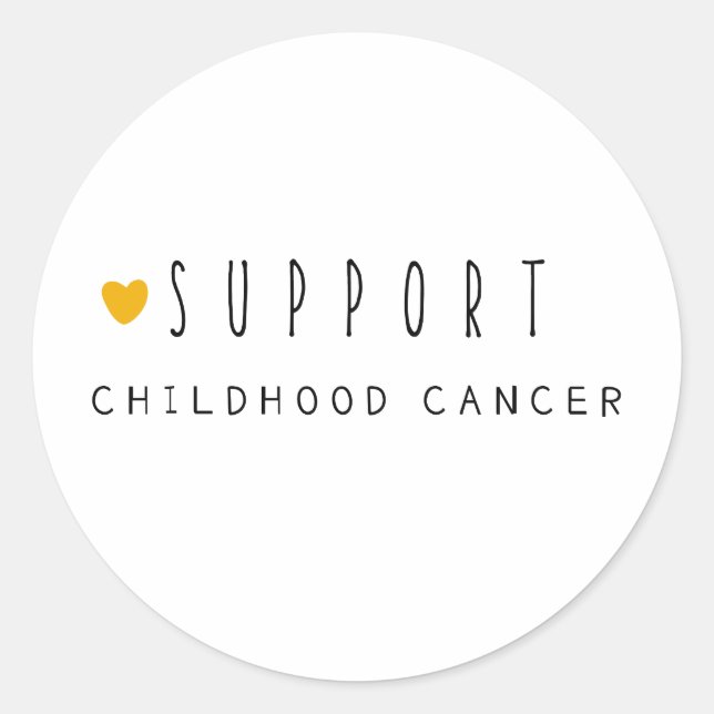 Stöd till barncancer. Etiketter och etiketter (Framsida)