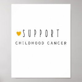 Stöd till barncancer. Poster och skriva ut