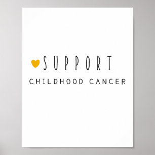 Stöd till barncancer. Poster och skriva ut