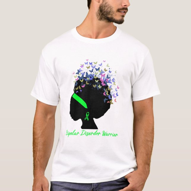 Stöd till bipolär sjukdom, väderleksgåvor t shirt (Framsida)