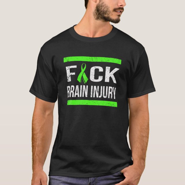 STÖD TILL BRAIN SKADA, MEDVETENHET OM SKYDD T SHIR SHIRT (Framsida)