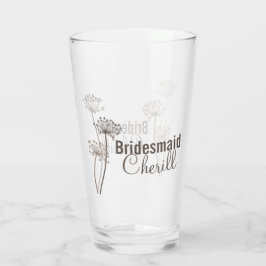 Stöd till den moderna blomman bläck art Brunt bröl Glaskopp
