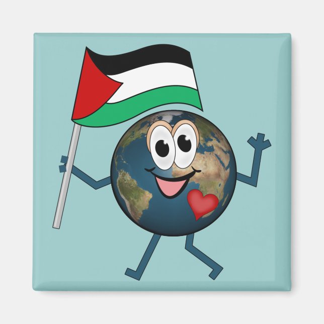 Stöd till den palestinska staten magnet (Framsidan)