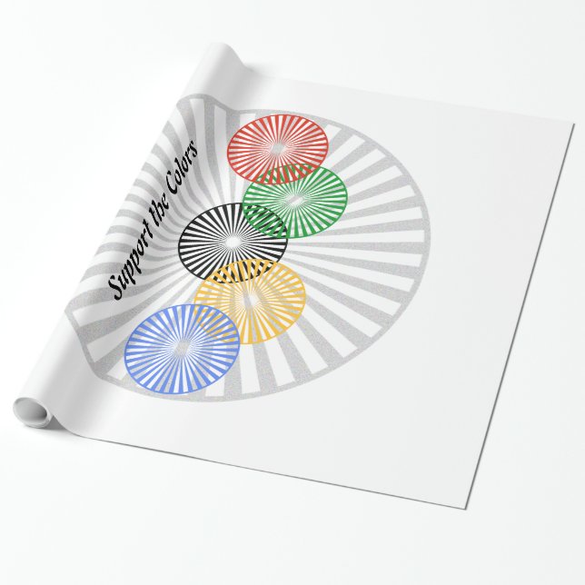 Stöd till Färg - Presentpapper (Utrullad)