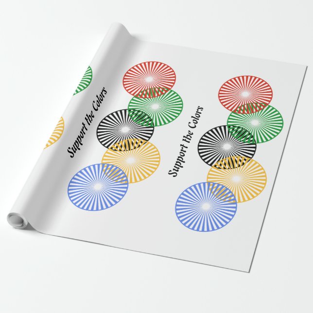 Stöd till Färg - Presentpapper (Utrullad)