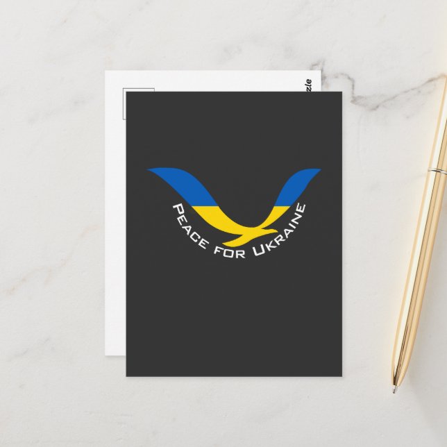 Stöd till fred i Ukraina Vykort (Fram/Back In Situ)