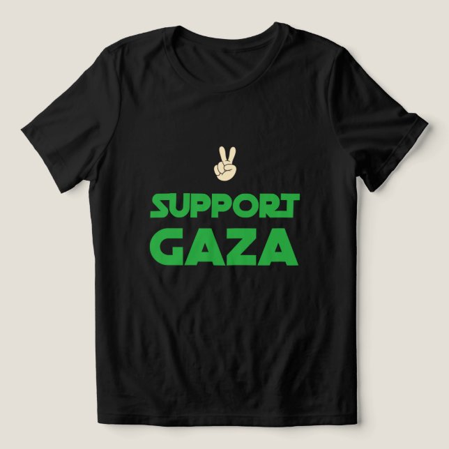 Stöd till Gaza-folkmordet T-Shirt (Design Framsida)