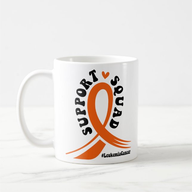 Stöd till kampen mot blodcancer leukemi kaffemugg (Vänster)