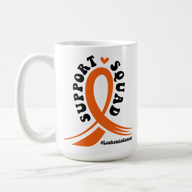 Stöd till kampen mot blodcancer leukemi kaffemugg (Vänster)
