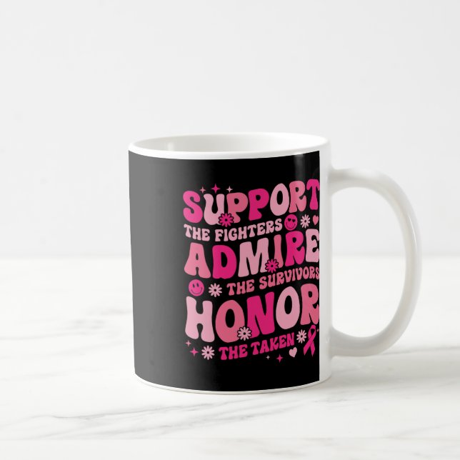 Stöd till krigare som ger överlevande bröst C Kaffemugg (Höger)