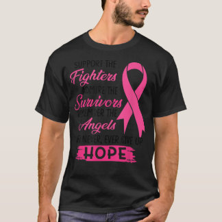 Stöd till krigare som ger överlevande bröst C T Shirt