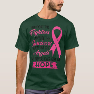 Stöd till krigare som ger överlevande bröst C T Shirt