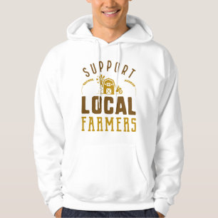 Stöd till lokala jordbrukare hoodie