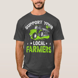 Stöd till lokala jordbrukare - Jordbruk Rancher-jo T Shirt