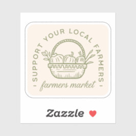 Stöd till lokala jordbrukare, marknadskoppling klistermärken