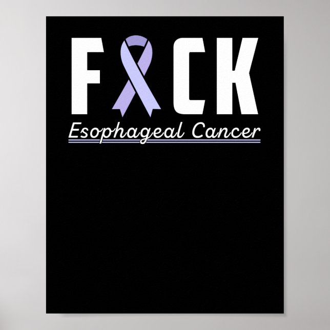 Stöd till medvetenhet om esofageal cancer poster (Framsidan)