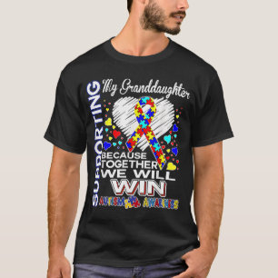 Stöd till min mordotter Autism-medvetenhet T Shirt
