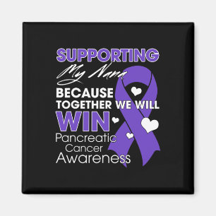Stöd till min Nana Pcreatic Cancer Awareness Sup Magnet