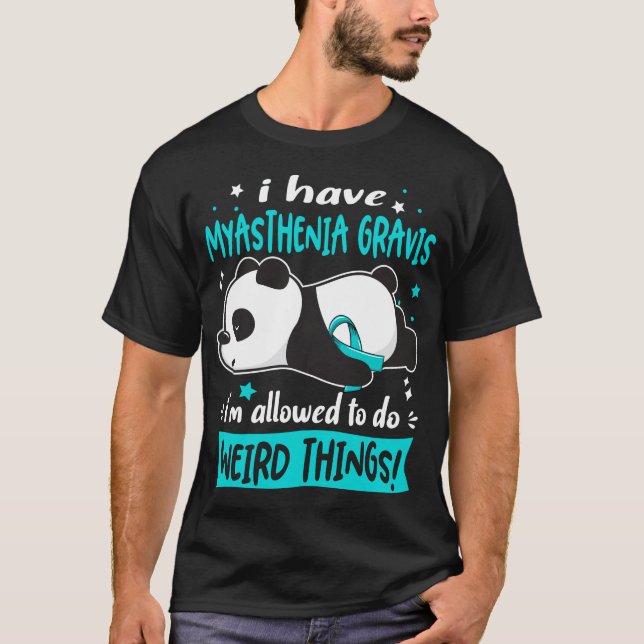 Stöd till Myasthenia Gravis Awareness-gåvor T Shirt (Framsida)