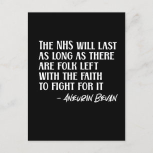 Stöd till NHS Aneurin Nye Bevan Proud of the NHS Vykort