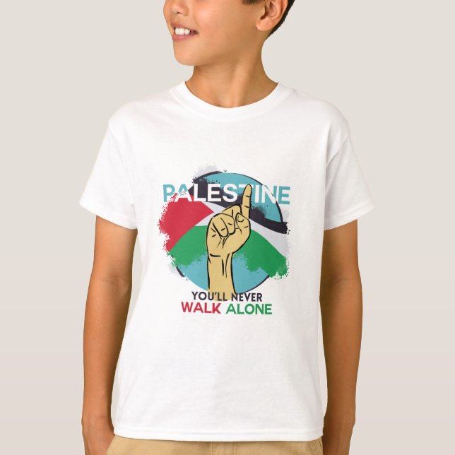 Stöd till Palestina T Shirt (Framsida)
