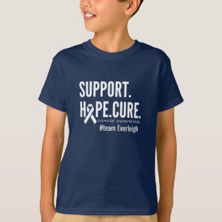 Stöd till Personligen Kids T-Shirt för cancermedve