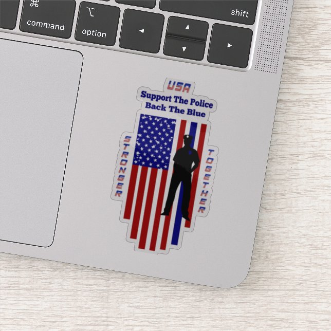 Stöd till polisen klistermärken (Detalj)