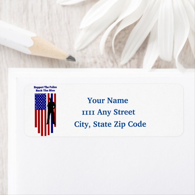 Stöd till polisen returadress etikett (Insitu)