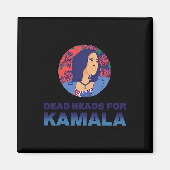 Stöd till president Kamala Harris Deads chefer 202 Magnet (Framsidan)
