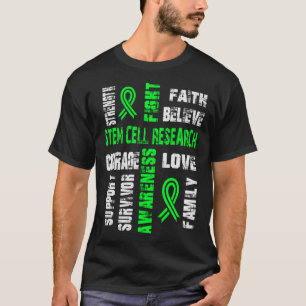 Stöd till tro och kamp mot STEM CELL-FORSKNING T Shirt
