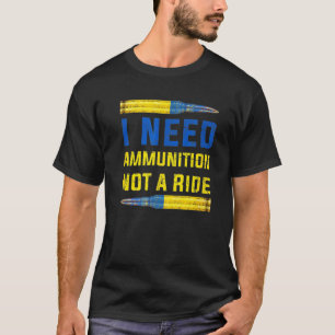 Stöd till Ukraina Blue Gult Strong Ukrainska Slava T Shirt