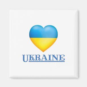 Stöd till Ukraina - fred och Kärlek för Ukraina Magnet