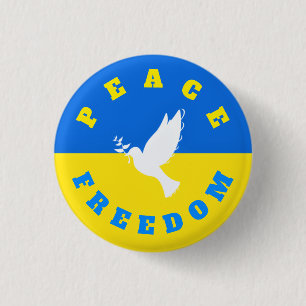 Stöd till Ukraina, knapp Peace Dove Freedom - Peac