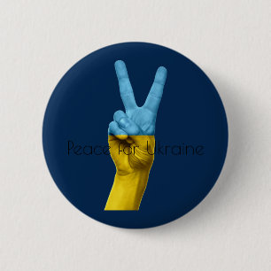 Stöd till Ukraina!!!!!!!!!!!! Pin Knapp