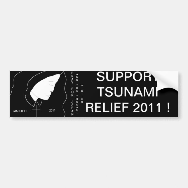 STÖD TSUNAMIBÅGEN BILDEKAL (Framsidan)