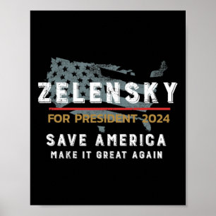Stöd Ukr Och Zelensky Alla Hjältar Har Inte Kappa Poster