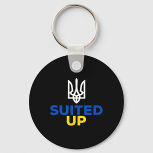 Stöd Ukraina Det Här Är Min Dräkt Ukrainsk Flagga Nyckelring