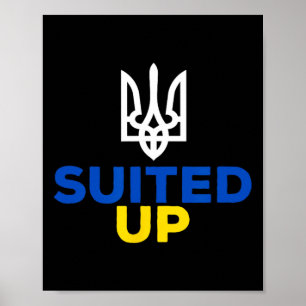 Stöd Ukraina Det Här Är Min Dräkt Ukrainsk Flagga Poster
