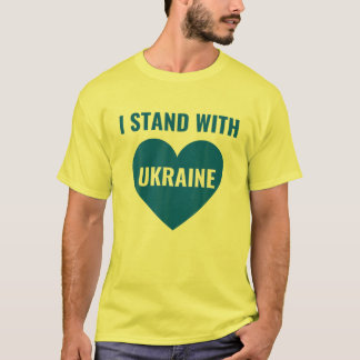 Stöd Ukraina Flagga jag står för Ukraina T Shirt
