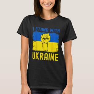 Stöd Ukraina Flagga Jag Står Med Ukraina T Shirt