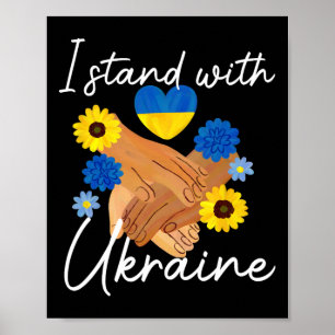 Stöd Ukraina Fred Enighet Ukraina Hopp Medvetenhet Poster