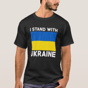 Stöd Ukraina jag står för Ukraina T Shirt