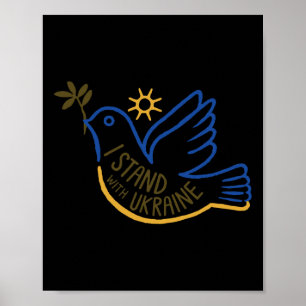 Stöd Ukraina Jag Står Med Ukraina Poster