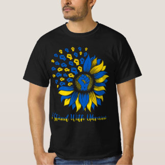 Stöd Ukraina jag står med Ukraina Solfl T Shirt