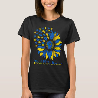 Stöd Ukraina jag står med Ukraina Solfl T Shirt