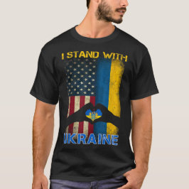 Stöd Ukraina Jag Står Med Ukrainas Flagga T Shirt